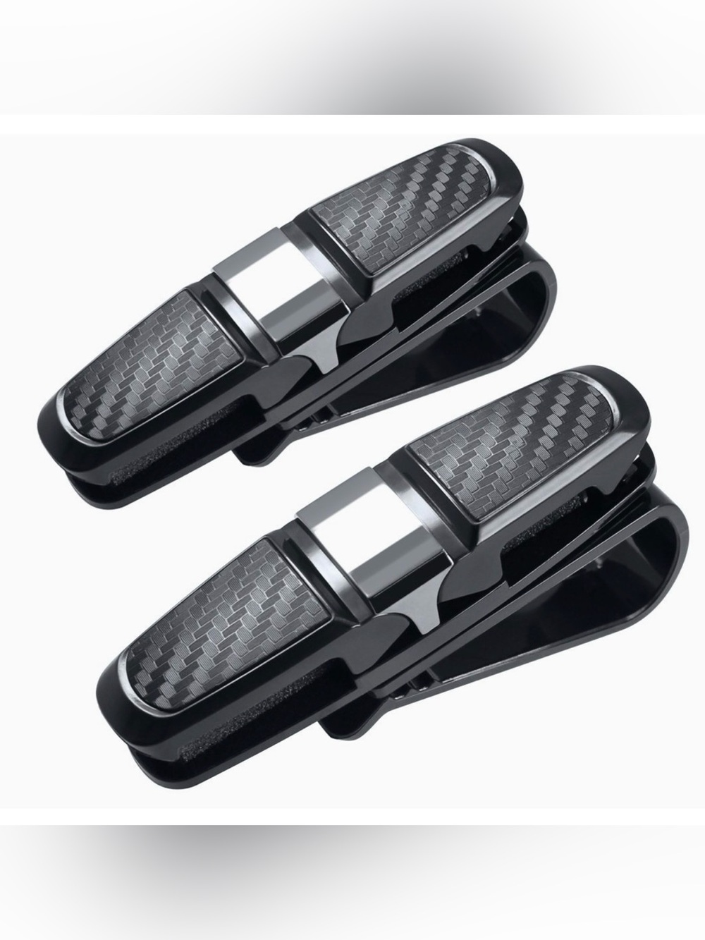 2pk Visor Clip Sunglasses Holder- NEW